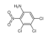 3,4,5-trichloro-2-nitro-aniline结构式