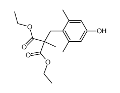 2-(4-hydroxy-2,6-dimethylbenzyl)-2-methylmalonic acid diethyl ester图片