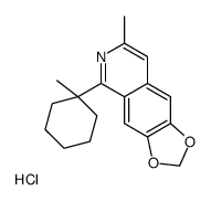 7-methyl-5-(1-methylcyclohexyl)-[1,3]dioxolo[4,5-g]isoquinoline,hydrochloride Structure