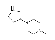 Piperazine, 1-methyl-4-(3-pyrrolidinyl)- (9CI)结构式