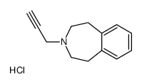 3-Propargyl-2,3,4,5-tetrahydro-1H-3-benzazepine hydrochloride structure