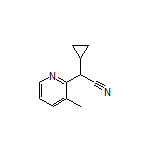 2-环丙基-2-(3-甲基吡啶-2-基)乙腈结构式