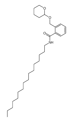 N-hexadecyl-2-(((tetrahydro-2H-pyran-2-yl)oxy)methyl)benzamide结构式