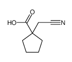 Cyclopentanecarboxylic acid, 1-(cyanomethyl)- (9CI)结构式