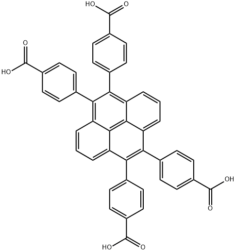 4,4',4'',4'''-(PYRENE-4,5,9,10-TETRAYL)TETRABENZOIC ACID Structure