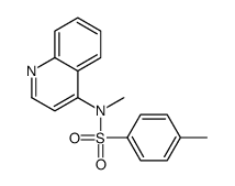 N,4-dimethyl-N-quinolin-4-ylbenzenesulfonamide结构式