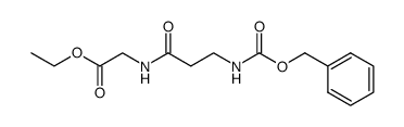 N-(N-benzyloxycarbonyl-β-alanyl)-glycine ethyl ester结构式