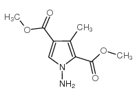 1-氨基-3-甲基吡咯-2,4-二羧酸二甲酯结构式