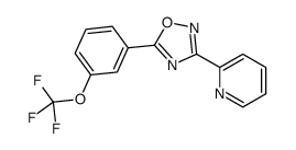 3-pyridin-2-yl-5-[3-(trifluoromethoxy)phenyl]-1,2,4-oxadiazole Structure