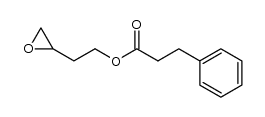 3-phenylpropionic acid 2-oxiranylethyl ester Structure