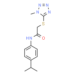 N-(4-ISOPROPYLPHENYL)-2-[(1-METHYL-1H-1,2,3,4-TETRAAZOL-5-YL)SULFANYL]ACETAMIDE structure