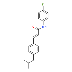 N-(4-FLUOROPHENYL)-3-(4-ISOBUTYLPHENYL)ACRYLAMIDE picture