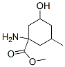 Cyclohexanecarboxylic acid, 1-amino-3-hydroxy-5-methyl-, methyl ester,结构式