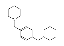 1-[[4-(piperidin-1-ylmethyl)phenyl]methyl]piperidine Structure