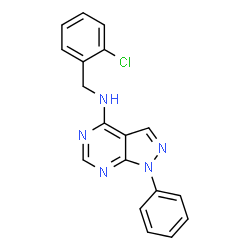 N-(2-Chlorobenzyl)-1-phenyl-1H-pyrazolo[3,4-d]pyrimidin-4-amine picture