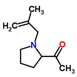 1-[1-(2-Methyl-2-propen-1-yl)-2-pyrrolidinyl]ethanone结构式