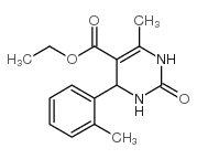 Ethyl 6-methyl-4-(2-methylphenyl)-2-oxo-1,2,3,4-tetrahydropyrimidine-5-carboxylate Structure