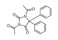 1,3-diacetyl-5,5-diphenylimidazolidine-2,4-dione Structure