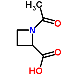 1-Acetyl-2-azetidinecarboxylic acid structure