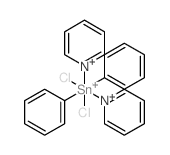 Tin,dichlorodiphenylbis(pyridine)-结构式