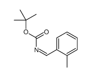 tert-Butyl N-[(2-methylphenyl)methylene]carbamate Structure