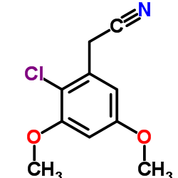 (2-Chloro-3,5-dimethoxyphenyl)acetonitrile Structure