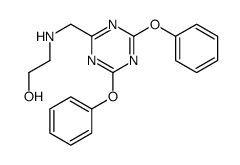 2-[(4,6-diphenoxy-1,3,5-triazin-2-yl)methylamino]ethanol Structure