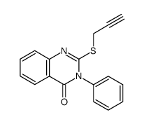 2-propargylthio-3-phenylquinazolin-4(3H)-one Structure