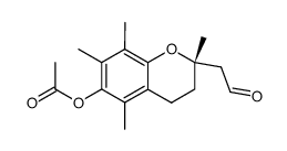 S-(6-acetoxy-2,5,7,8-tetramethylchroman-2-yl)acetaldehyde结构式