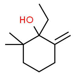 1-Ethyl-2,2-dimethyl-6-methylenecyclohexanol Structure