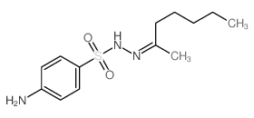 4-amino-N-(heptan-2-ylideneamino)benzenesulfonamide picture