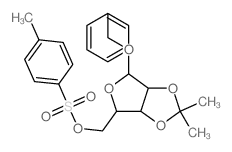 7,7-dimethyl-4-[(4-methylphenyl)sulfonyloxymethyl]-2-phenylmethoxy-3,6,8-trioxabicyclo[3.3.0]octane结构式