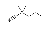 2,2-Dimethylhexanenitrile Structure