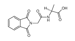 N-(N,N-phthaloyl-glycyl)-L-alanine结构式