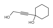 1-(3-hydroxy-prop-1-ynyl)-cyclohexanol结构式