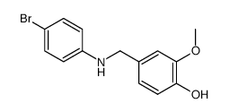 4-{[(4-bromophenyl)amino]methyl}-2-methoxyphenol structure