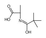 (2S)-2-(2,2-dimethylpropanoylamino)propanoic acid Structure