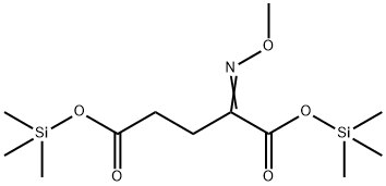 2-(Methoxyimino)pentanedioic acid bis(trimethylsilyl) ester结构式