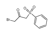 1-Bromo-3-phenylsulfonyl-propan-2-one Structure