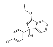 1-(4-chlorophenyl)-3-ethoxyisoindol-1-ol Structure