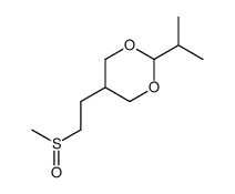 5-(2-methylsulfinylethyl)-2-propan-2-yl-1,3-dioxane Structure