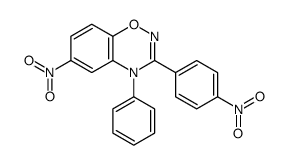 6-nitro-3-(4-nitrophenyl)-4-phenyl-1,2,4-benzoxadiazine Structure