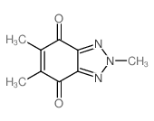 2H-Benzotriazole-4,7-dione,2,5,6-trimethyl-结构式