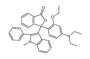 3-(4-Diethylamino-2-ethoxy-phenyl)-3-(1-methyl-2-phenyl-1H-indol-3-yl)-3H-isobenzofuran-1-one结构式