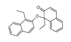 1-ethyl-1-(1-ethylnaphthalen-2-yl)oxynaphthalen-2-one结构式