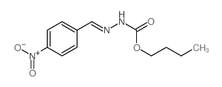 butyl N-[(4-nitrophenyl)methylideneamino]carbamate结构式