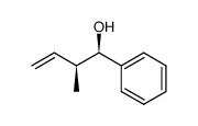 (1S*,2R*)-2-methyl-1-phenylbut-3-en-1-ol结构式