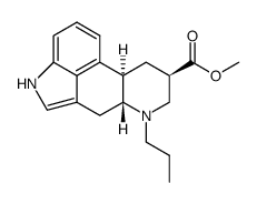 6-nor-6-n-propyl-9,10-dihydrolysergic acid methyl ester Structure