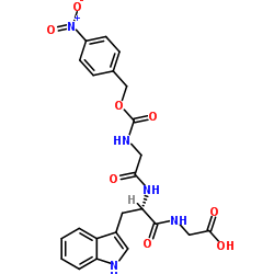 4-硝基-Z-GLY-TRP-GLY-OH结构式