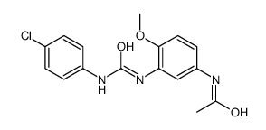 N-[3-[(4-chlorophenyl)carbamoylamino]-4-methoxyphenyl]acetamide结构式